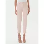 Maryley Hlače iz tkanine 25EB52Z/M24/43PY Roza Regular Fit