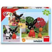 Dino Puzzle Bing igra 3x55 kosov