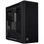 ASUS ProArt PA602 E-ATX računalniško ohišje, 420 mm radiator support, one 140 mm and two 200mm pre-installed system fans, front panel IR dust indicator, power lock latch, tool-less PCIe mounting, USB 20Gbps support - 90DC00J0-B09000
