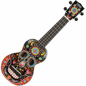Mahalo Art Series Soprano Ukulele Skull Black