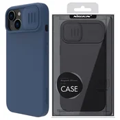 Nillkin CamShield Magnetic silikonski ovitek za iPhone 14 Plus MagSafe, moder