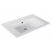 Umivalnik za kozmetično omarico ZUNO 65, 65 x 45 cm - Bela - 24 - 45.00 - Keramika - Obešen na steno – vijaki - Da - Aqualine - 65.00 - 1 odprtina - Rectangle - Umivalnik - 65x45 cm