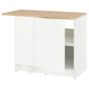 KNOXHULT Kutni podni element, bijela okvir, 100x91 cm