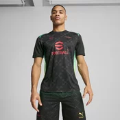 Mens Puma AC MILAN x OFF-WHITE™ Pre-match Jersey, Black, Size XS, Clothing