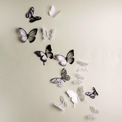 Set s 18 naljepnica 3D Ambience Butterflies Chic
