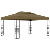 Sjenica 3 x 4 m smede-siva 180 g/m2