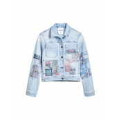 Desigual Prehodna jakna moder denim/mešane barve