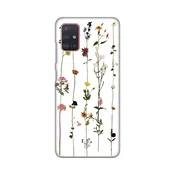 TELEMPIRE Silikonska maska Print Skin za Samsung G990 Galaxy S21 FE Flower bela