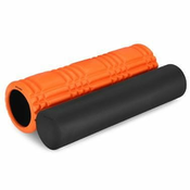 Spokey MIX ROLL Masažni fitness valjak 2 u 1, narančasto-crni