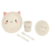 Kikka Boo Set posuda za bebe, 5 komada, Svetloroze