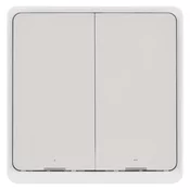 Prekidac sa 2 tastera GoSmart 1xCR2430 Tuya bela