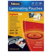 FOLIJA ZA PLASTIFICIRANJE 125MY 65X95MM SJAJNA PK100 FELLOWES 5306702
