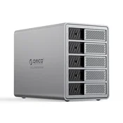 Orico 9858T3 Thunderbolt 3 diskovno polje za 5 x 2,5/3,5 SATA trdih diskov/SSD diskov - sivo