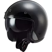 Otvorena motociklisticka kaciga LS2 OF601 Bob II Jednobojna crna mat