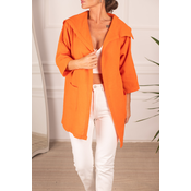 armonika Womens Orange Seasonal Jacket with Epaulette Sleeves