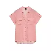 VERO MODA Bluza VMBUMPY rdeča/bela