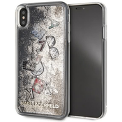 Karl Lagerfeld iPhone Xs Max gold hard case Iconic Liquid Glitter (KLHCI65KSICGO)