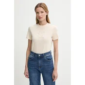 Calvin Klein Jeans Majica J20J225256 Bež Regular Fit