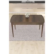Hanah Home trpezarijski sto Radde, 110 × 71 cm, ploca u dekoru drveta Baroque, noge boje oraha