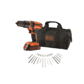 Black & Decker BDK188KB akumulatorski udarni vrtalnik/vijačnik + dodatni akumulator + priključki