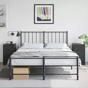 Vidaxl vidaXL Nočne omarice, komplet 2, črne, 34,5 x 39 x 62 cm, jeklo