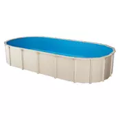 VEVOR Ovalna podloga za bazen 730x375x132 cm enobarvna