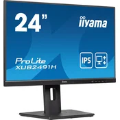 IIYAMA Monitor Iiyama 60,5 cm (23,8) XUB2491H-B1 1920x1080 100Hz IPS 0,5ms HDMI DisplayPort Pivot  sRGB96% AdaptiveSync ProLite, (5000129384)