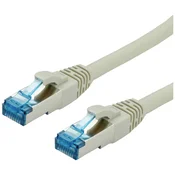 VALUE Value 21.99.1990 RJ45 omrežni kabel\, Patch kabel CAT 6a S/FTP 1.50 m siva 1 kos, (20420377)