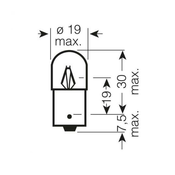 Osram - r10w 24v 10w 5637 lts tsp ba15s truckstar pro