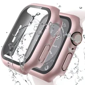 Infostyle Ovitek z zaščito zaslona za Apple Watch Series 8 & Series 7 45mm, roza, 2 kosa