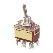 Prekidac kipp 20A/250V 2xON-OFF-(ON), fi=12mm