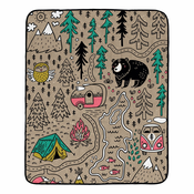 Piknik deka od mikrovlakana 145x180 cm Camping – Butter Kings