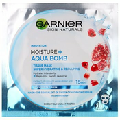 Garnier Skin Naturals Moisture+Aqua Bomb super vlažilna tekstilna maska za zapolnitev gub  32 g