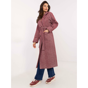 Coat LK-PL-509835.19 burgundy