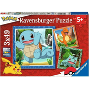 Ravensburger Sestavljanka Spustite Pokemone 3x49 kosov
