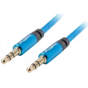 Lanberg Kabel Minijack Lanberg 3,5 mm m/m 3 pin 2m Premium Azul, (21090917)