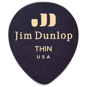 Dunlop 485R-03TH Celluloid Teardrop Black Thin