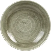 CHURCHILL Stonecast Burnished Green globok krožnik, poševen, o: 248 mm (12 kos)