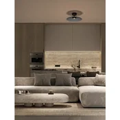 POLIFEMO PLAFONJERA LED/3000K/12W/1040Lm/CRNA & SMOKY NL9620146