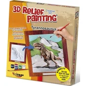 MIRAGE HOBBY Ustvarjalni 3D slikarski komplet Reliefno slikarstvo: Tyrannosaurus