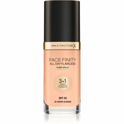 Max Factor tekuci puder Facefinity 3 u 1 All Day Flawless, 45 Warm Almond, 30 ml