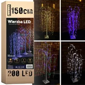 Božično drevo 200 LED - svetleča vrba 150 cm VRBA 150 CM 200 LED SVETLEČE HLADNE BARVE BOŽIČ