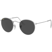 Ray-Ban Round RB3447 9198B1 L (53) Srebrna/Siva