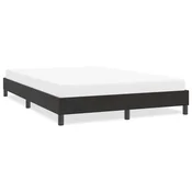 shumee vidaXL Posteljni okvir brez vzmetnice črne barve 160x210 cm žamet