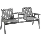 Homestar Vrtna garnitura klopi 152x70x83 cm siva