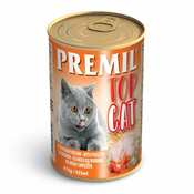 PREMIL Vlažna hrana za macke Top Cat živina 415g