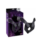 CHISA Gacice za ženski strep on Luxe Harness, Crni