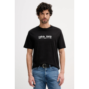 Calvin Klein Jeans Majica NYC  črna / bela