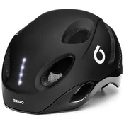 BRIKO Biciklisticka kaciga E-ONE LED, Crna