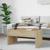 Stolic za kavu boja hrasta 80x50,5x41,5 cm konstruirano drvo